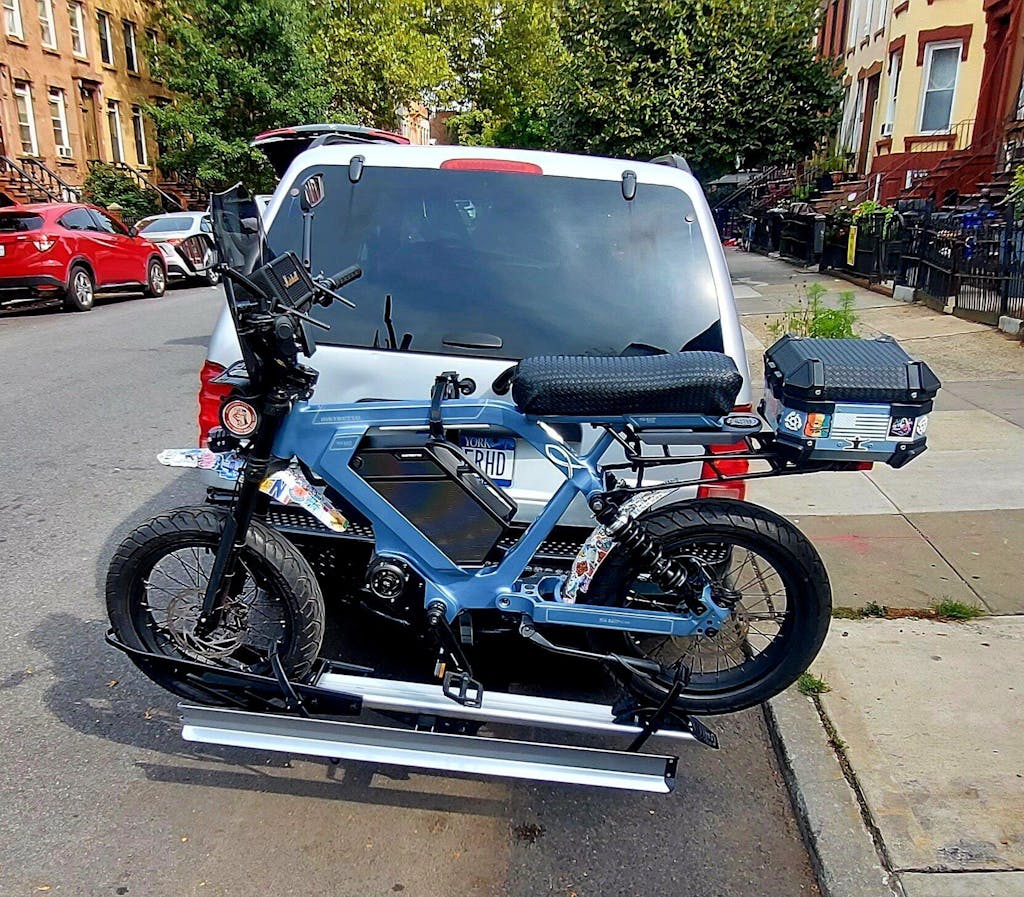 Single Hitch E-Bike Rack with Ramp