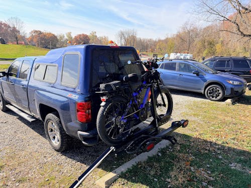 2-Bike Hitch E-Bike Rack, Easy Fold and Tilt