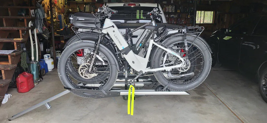 2-Bike Hitch E-Bike Rack with Ramp, Foldable