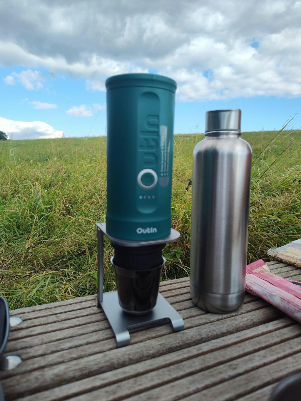 Nano Tragbare Espressomaschine (Blaugrün)