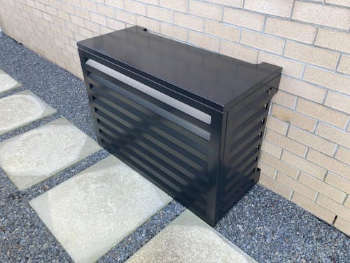 Aluminum Heat Pump Cover- Black-Small
