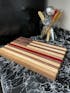 American Flag Butcher Block w/Thin Red Line