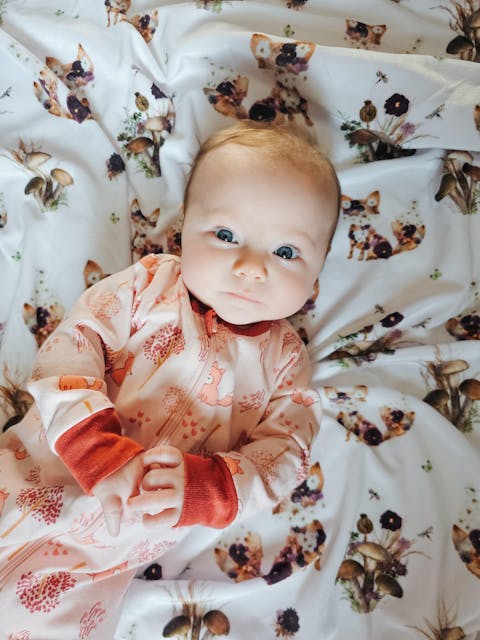 Foxes & Fungi Minky Baby Blanket