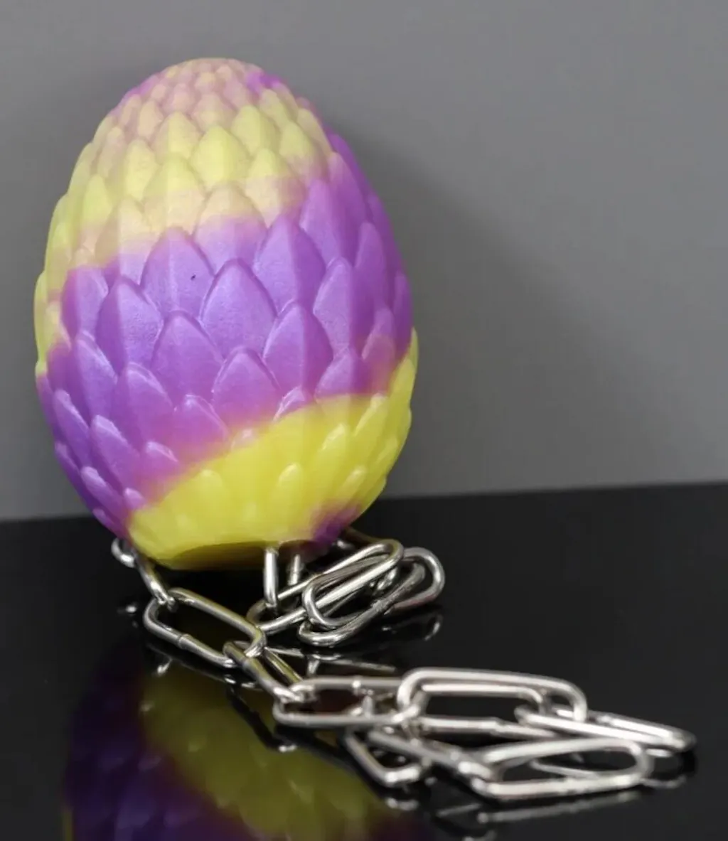 Dragon Egg - Small, Soft, Retention Chain
