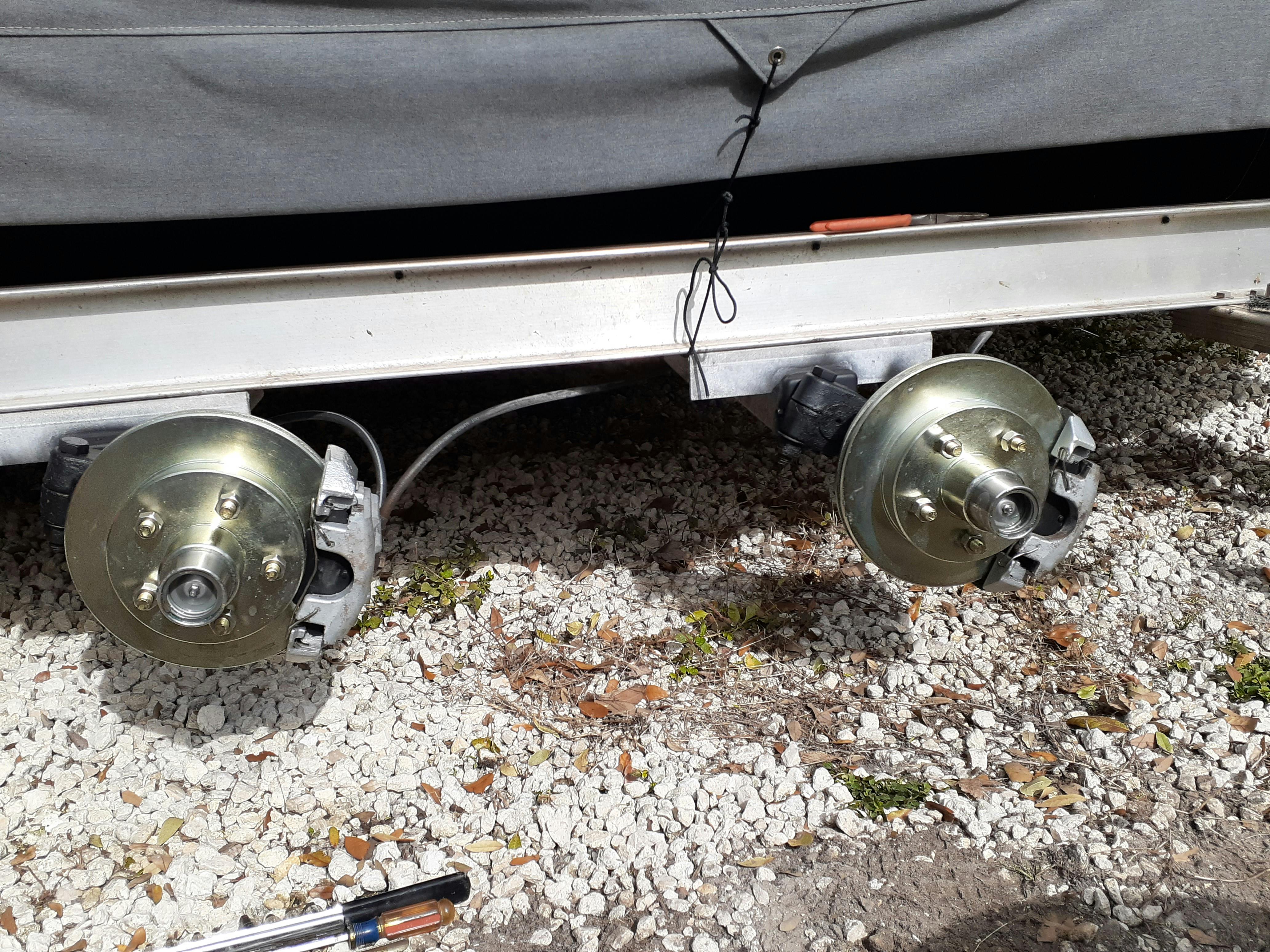 Trailer Disc Brake Rotor, UFP DB35 9.75" Zinc Plated 5 on 4.5" 3.7