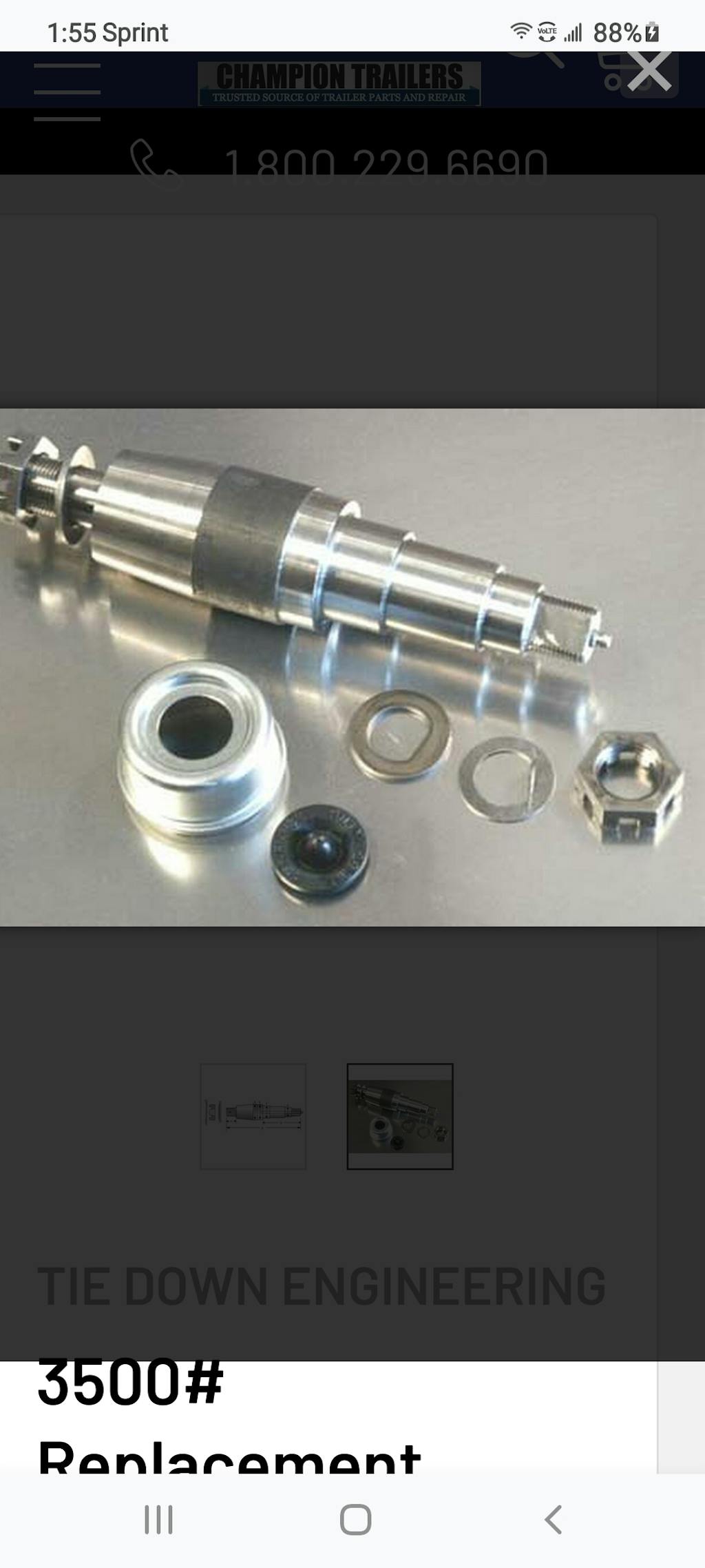 Stainless Steel Spindle Sleeve for 1 3/8" Trailer Spindles 33522