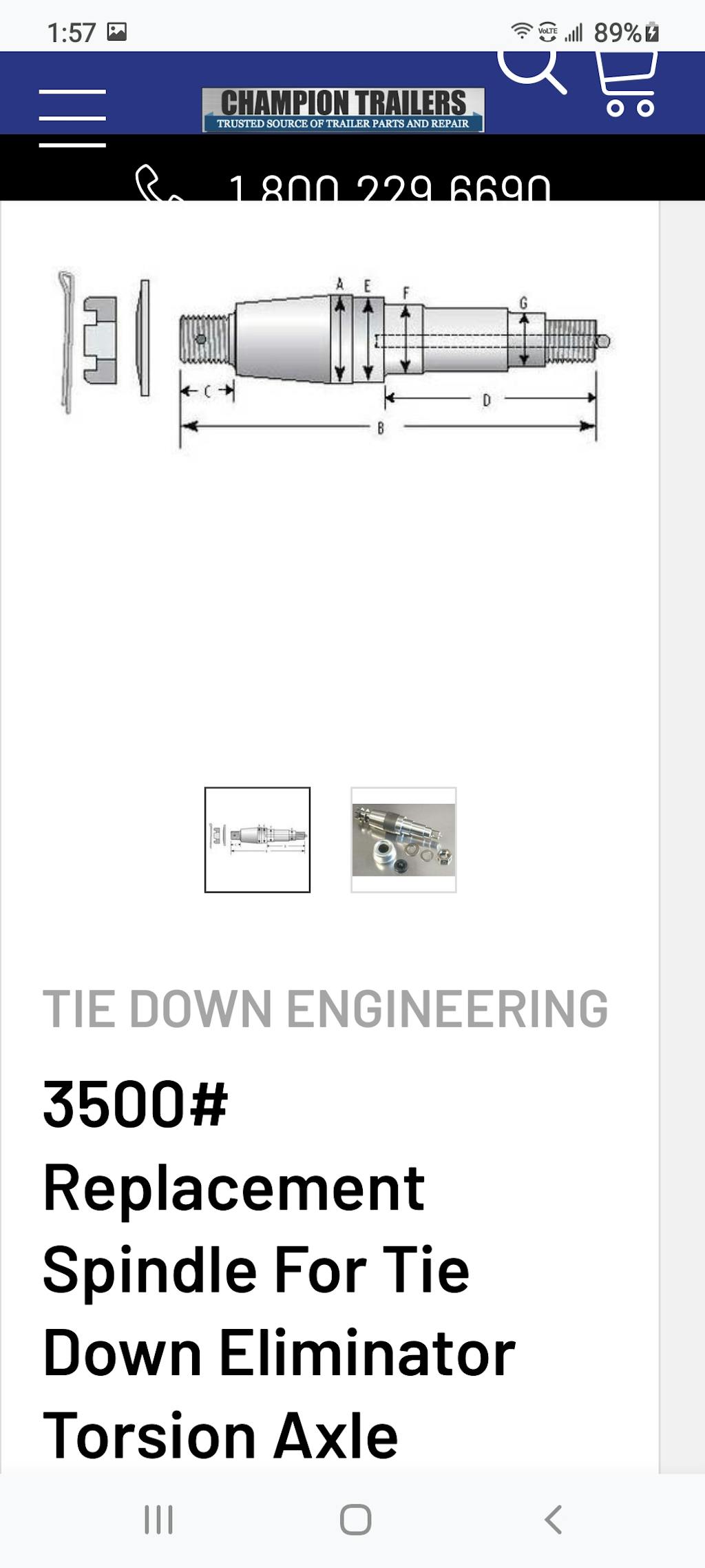 Stainless Steel Spindle Sleeve for 1 3/8" Trailer Spindles 33522