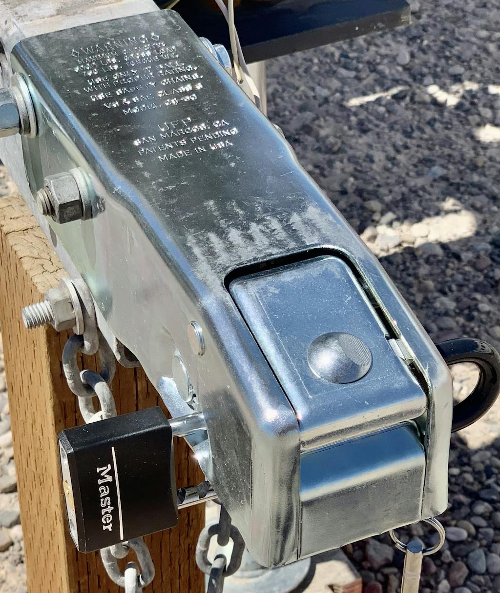 UFP 2" Ball, Straight Tongue Trailer Coupler (Zinc Plated, BoltOn