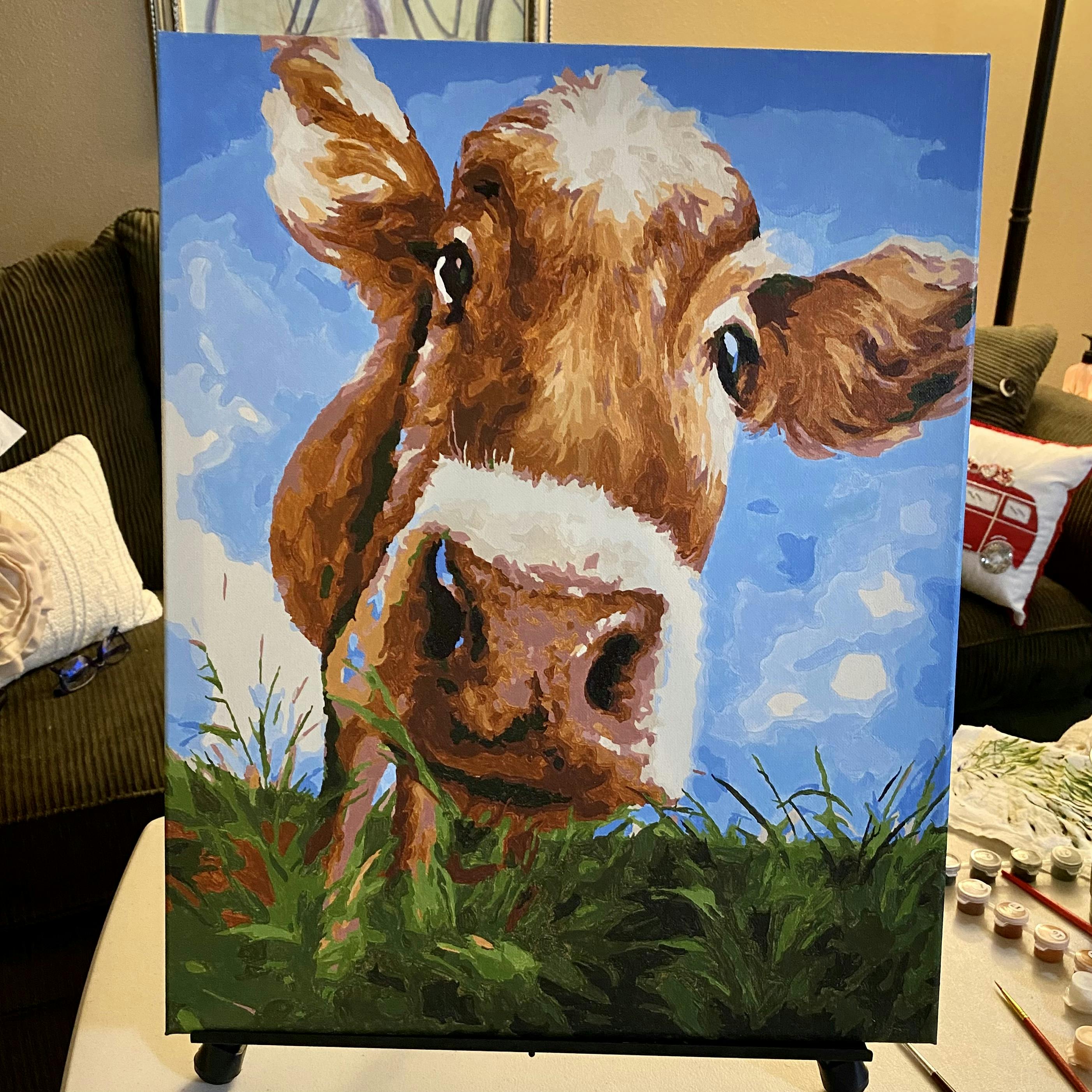 Cute Cow Paint By Numbers Shop
