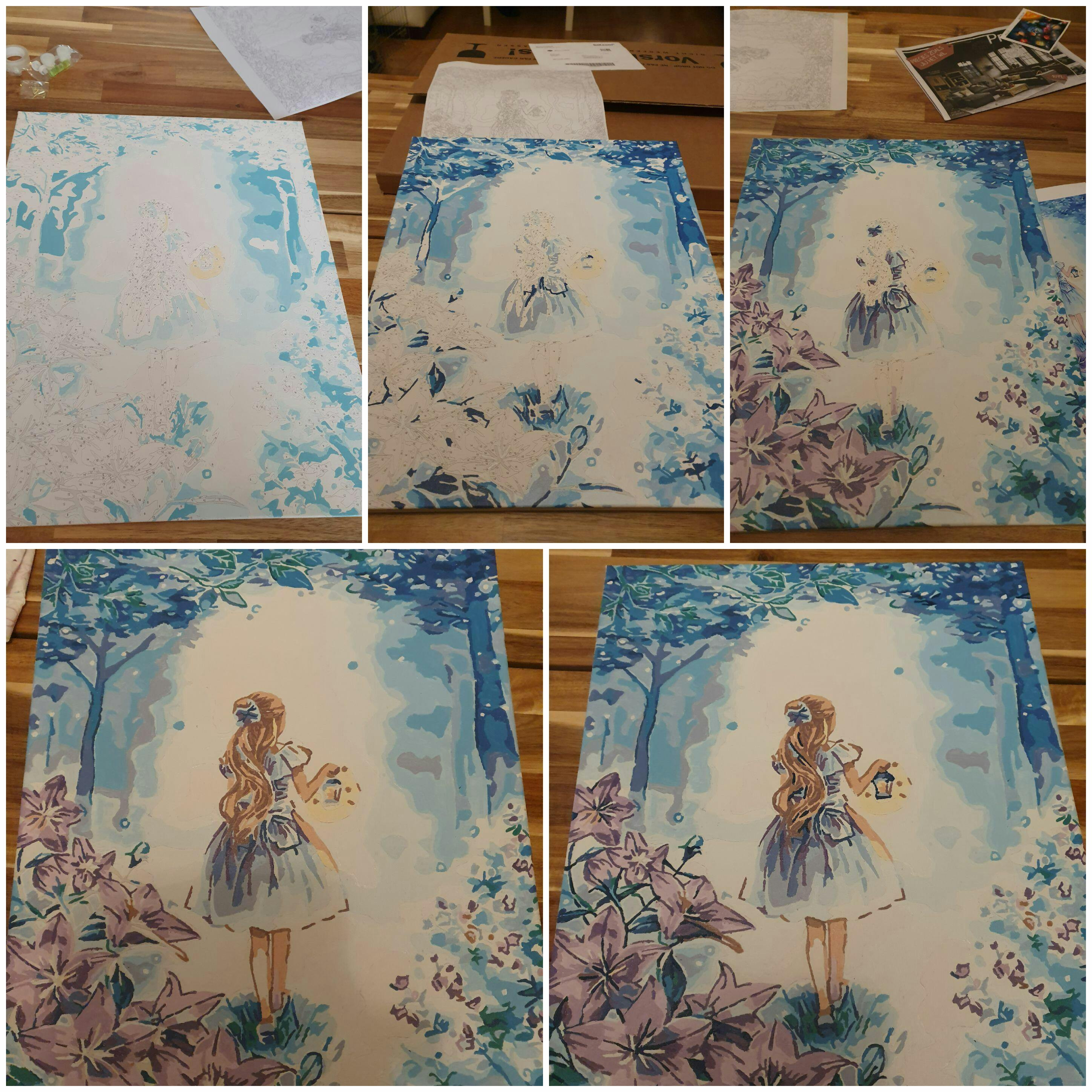 Alice in Wonderland アートパネル Boo Alice - Alice In Wonderland Art Print by Debbie Criswell