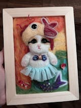 Kitty Mermaid Needle Felting Kit