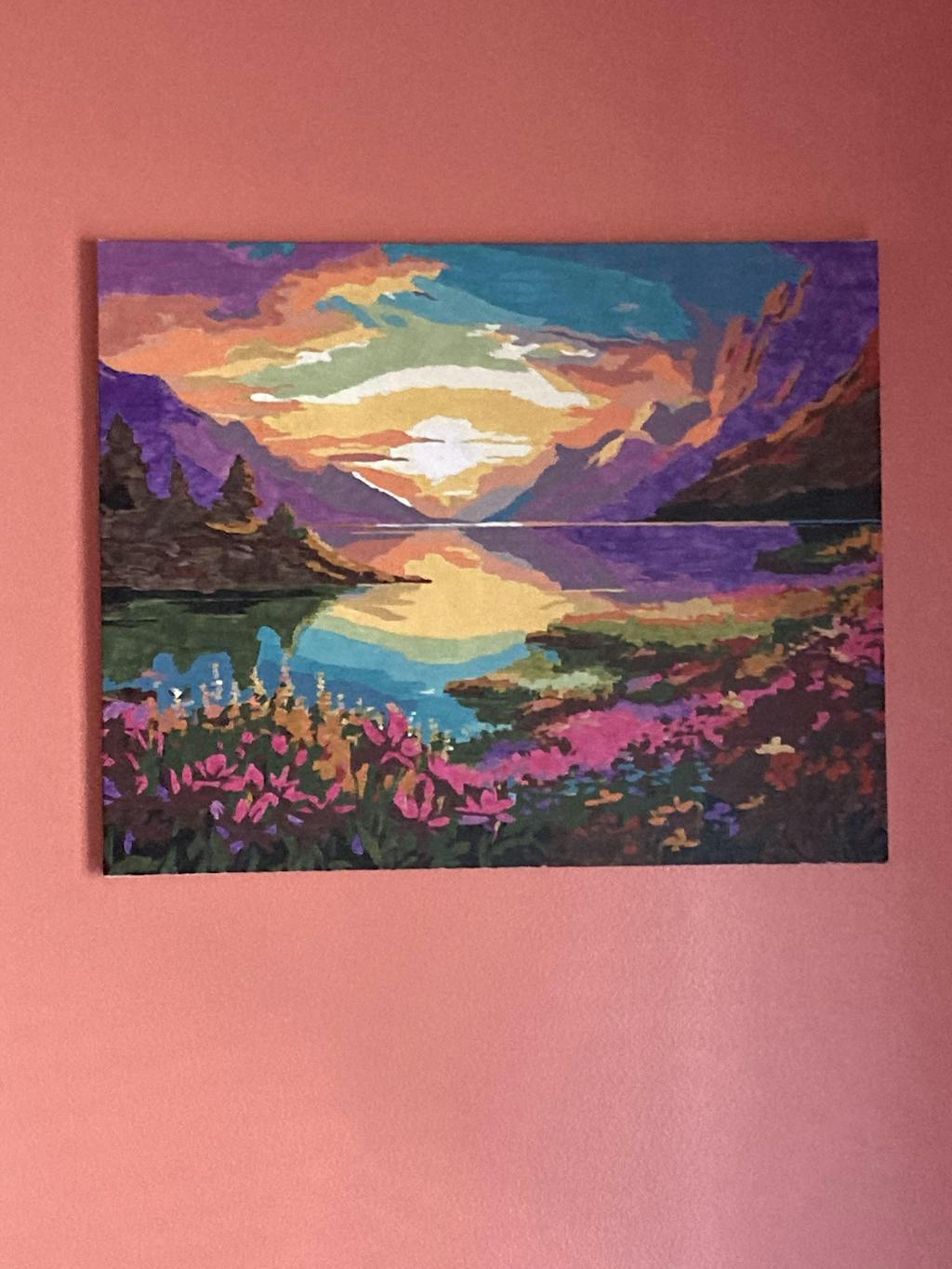 Lake in Alps Paint by Numbers Kit Painting By Numbers Shop