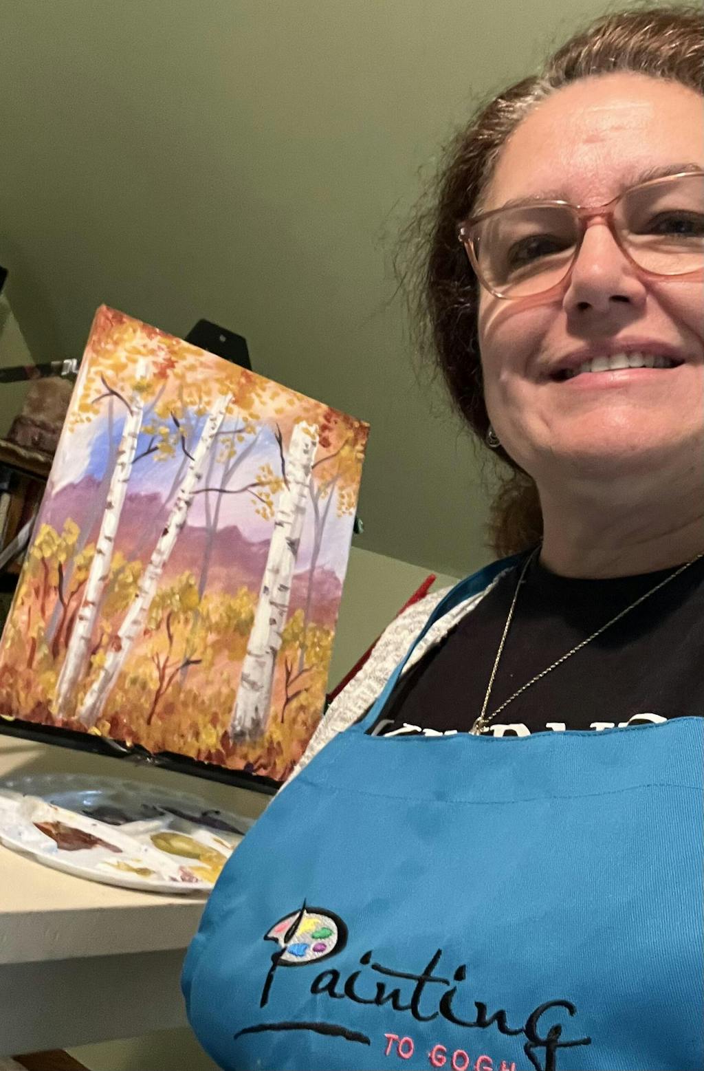 Golden Birch Trees Painting Kit – Painting to Gogh