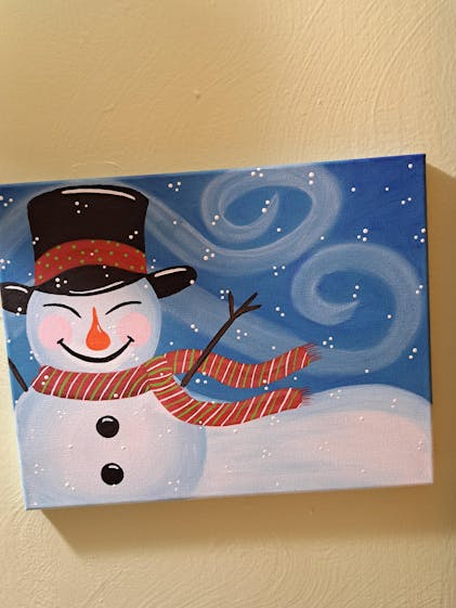 Star Gazer Snowman Art Party Kit! At Home Paint Party Supplies