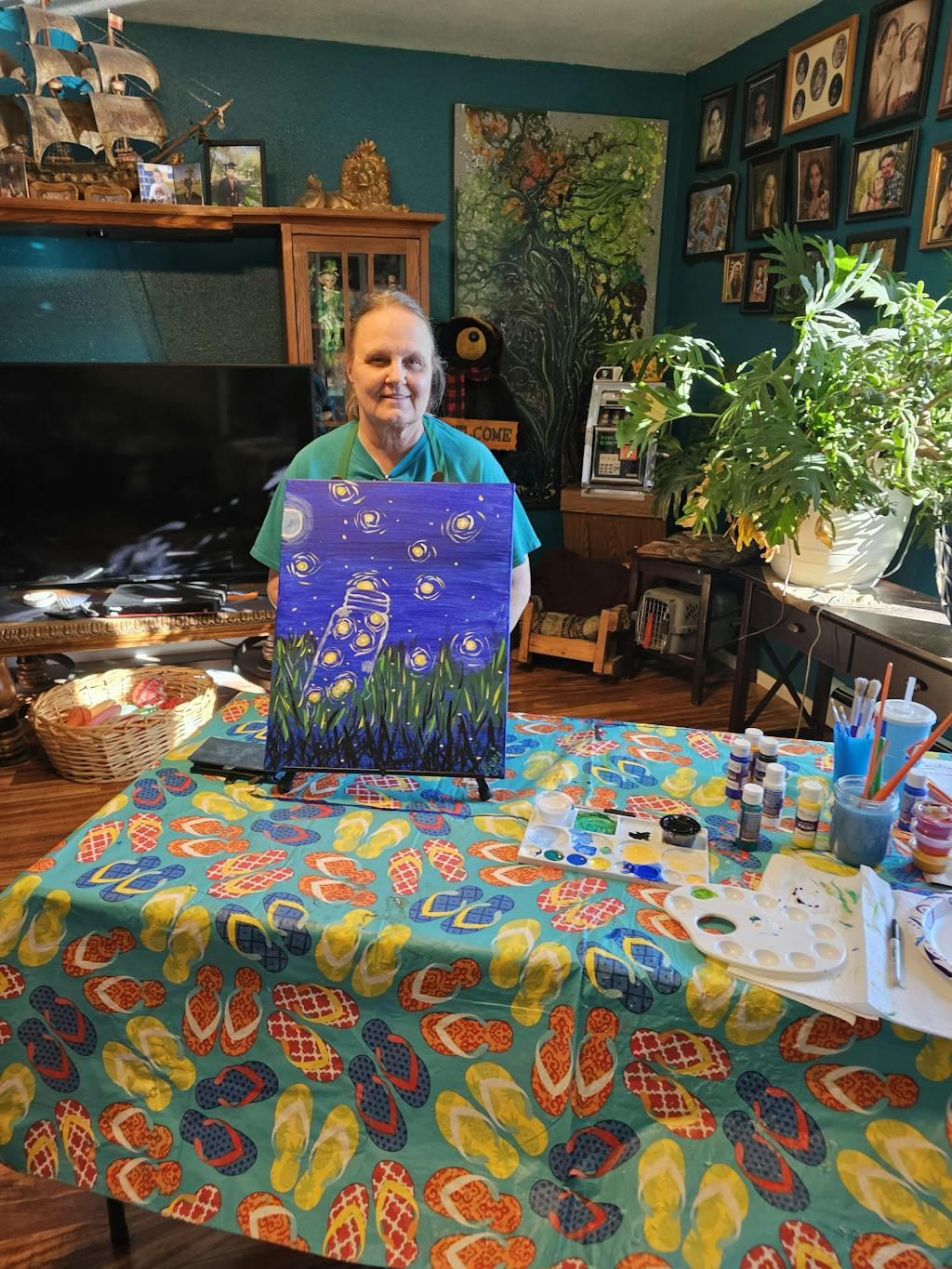 Fireflies Painting Kit Painting to Gogh