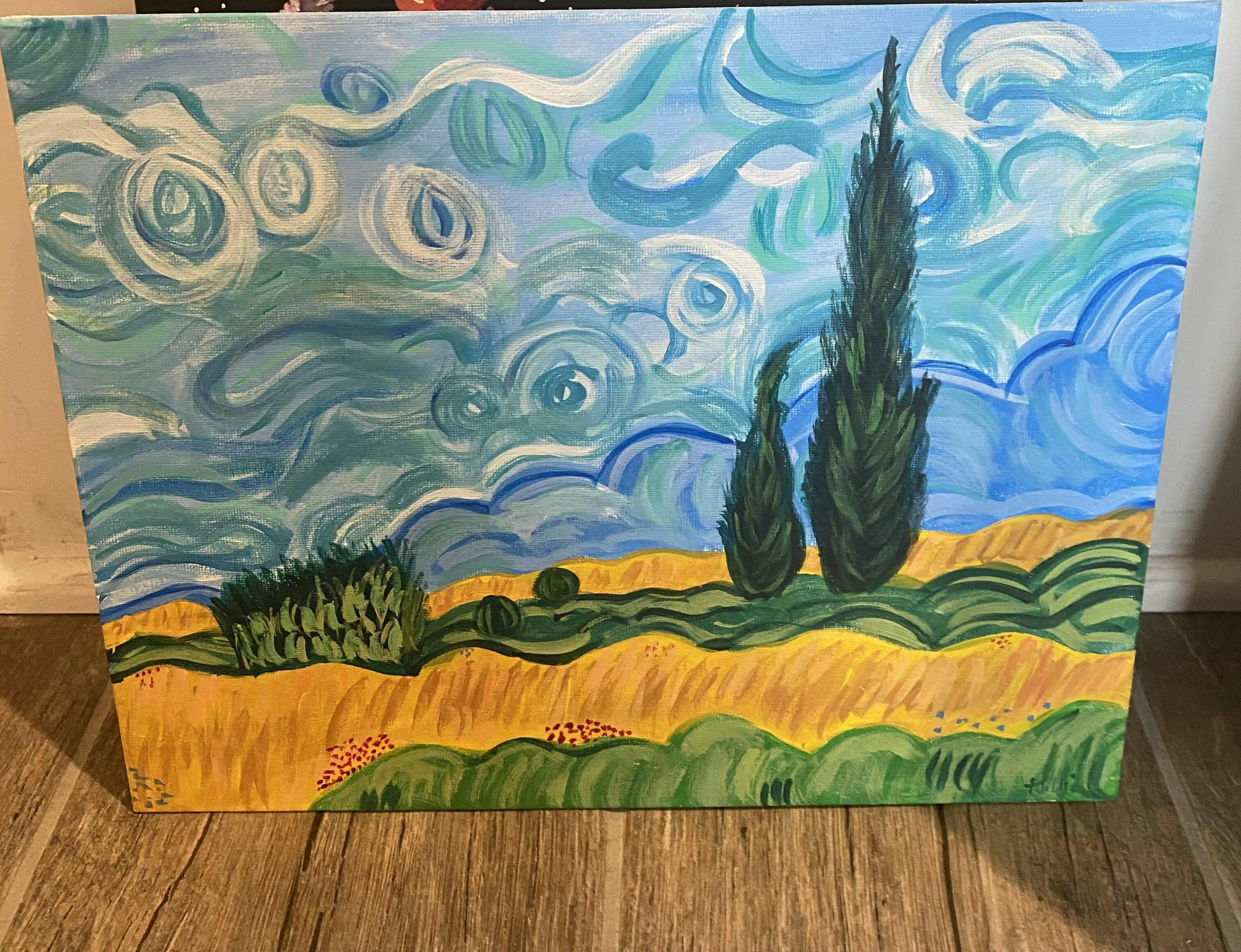 Fields of Gold Painting Kit Painting to Gogh