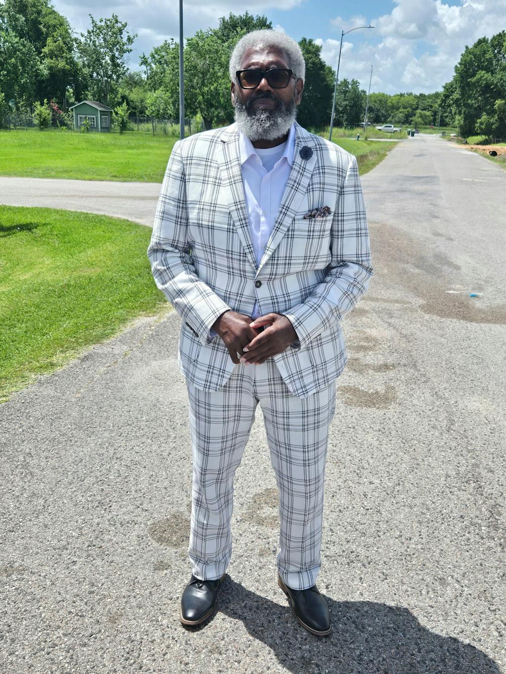 Dover Notch Jacket  - slim - White Blk Grey Check