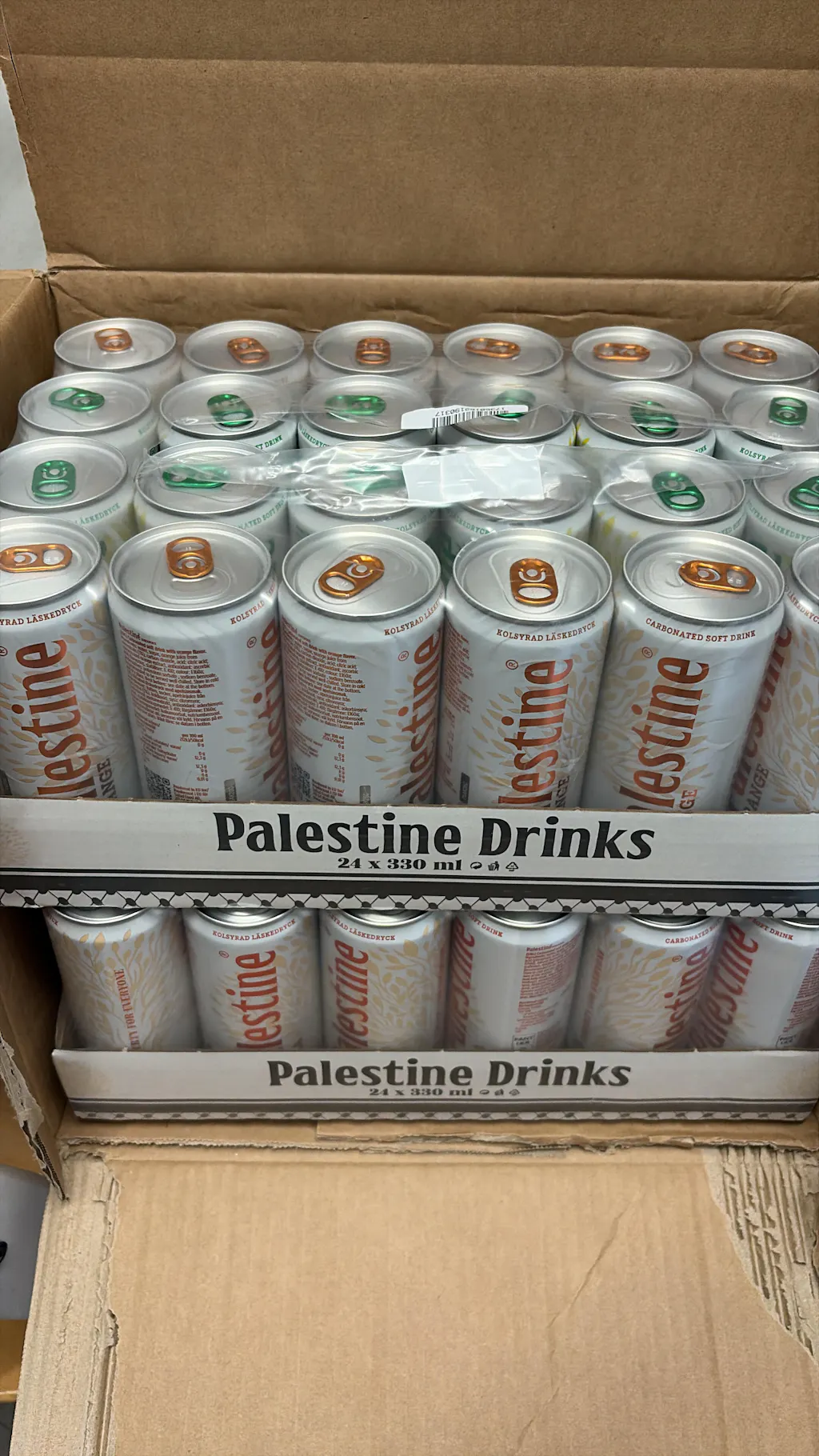 xPalestine Limonadas mix – 12x Naranja + 12x Lemon Lime
