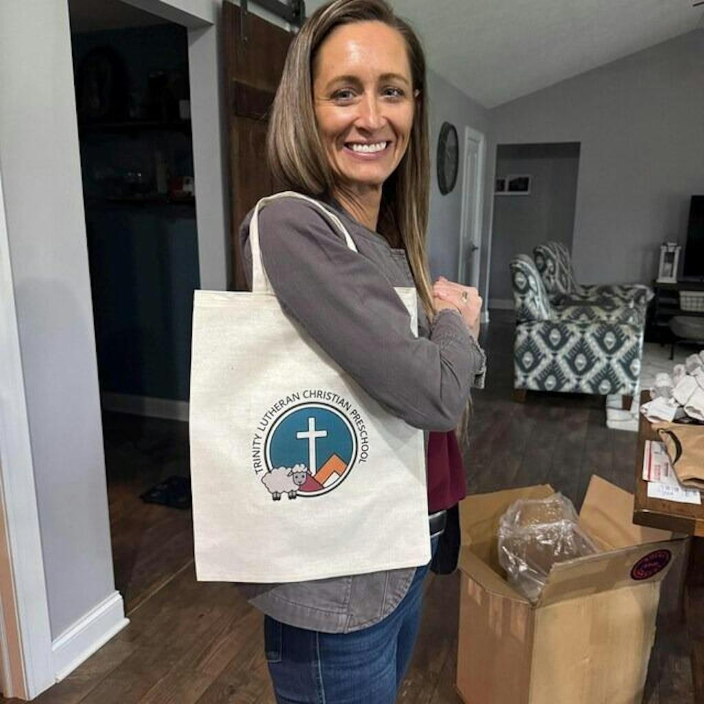 Custom Tote Bags With Logo – 8 oz Cotton Fabric, Reusable & Printable