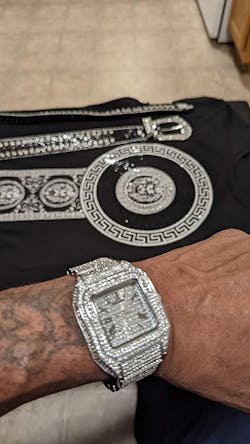 Moissanite Bust Down 20ct-tw Millionaire Watch