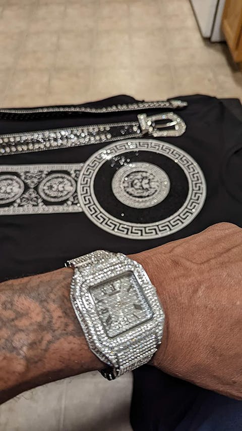 Moissanite Bust Down 20ct-tw Millionaire Watch