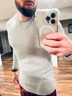 Silver Chain - Mens White Chain / Rope Chain