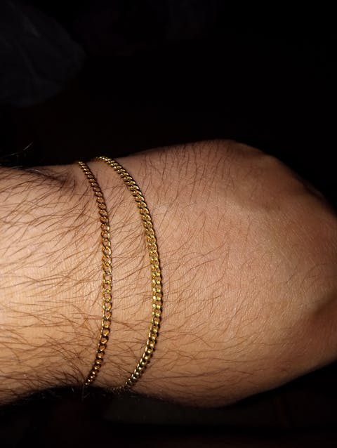 Gold Miami Cuban Bracelet Hollow - 10K Gold Bracelet
