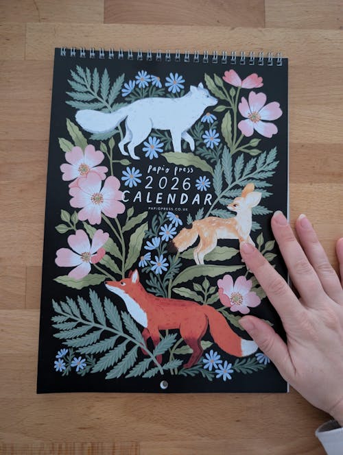 2026 Papio Press Florals & Animals Calendar