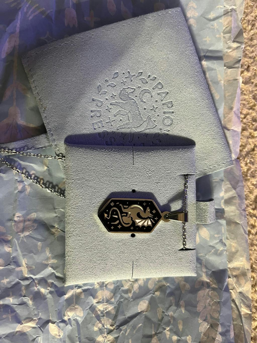 Mystery Seconds Enamel Necklace