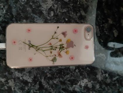 FLORA, coque de téléphone en fleurs séchées multicolores et feuilles d'or