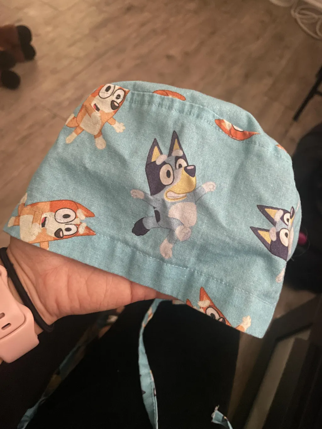 Funny Skull tie-back style surgical scrub cap for men by Paradise Caps.