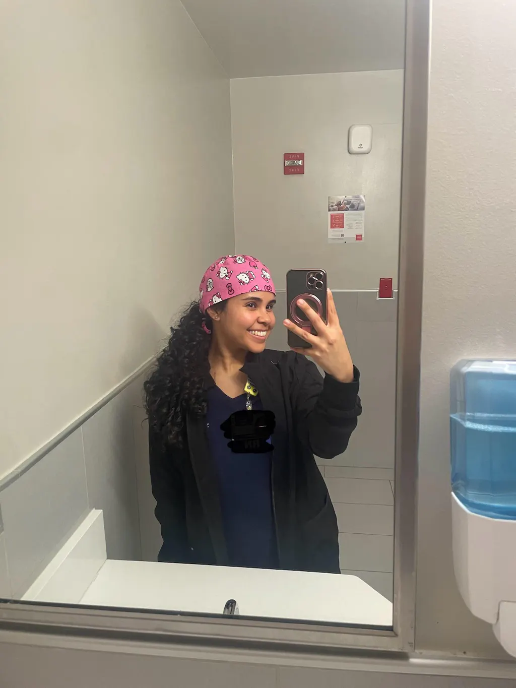 Pink surgical Skull tie-back style surgical scrub cap for men by Paradise Caps.