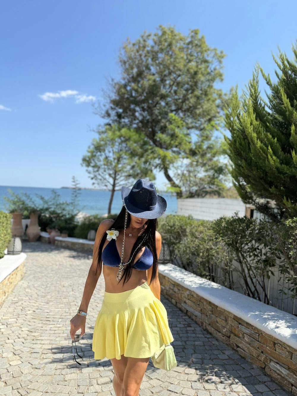 Половинки бански KELLY VELVET NAVY BLUE