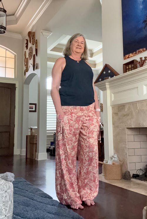 Boho Paisley Harem Pants | Pink