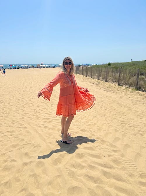 Ibiza Midi Dress | Coral