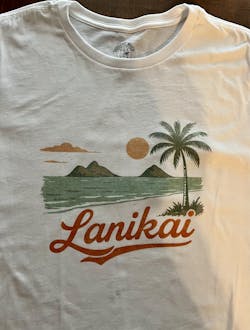 Vintage Lanikai, Oahu, Hawaii, Womens Fit T-Shirt
