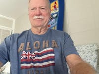 Koa Wood Aloha Hawaiian Flag T-Shirt