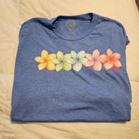 Five Vibrant Plumerias, Hawaii T-Shirt