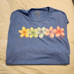 Five Vibrant Plumerias, Hawaii T-Shirt