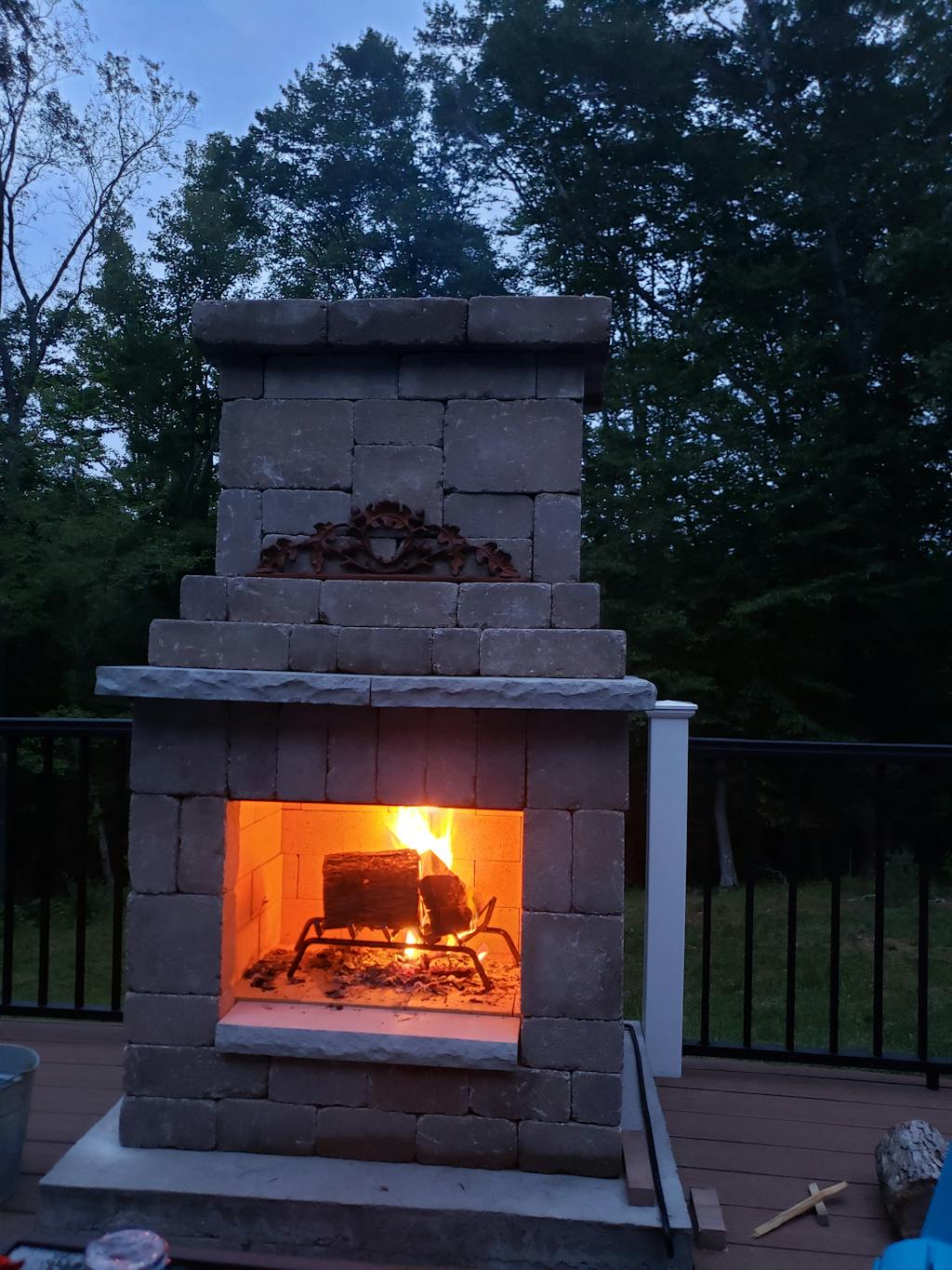 Necessories Compact Fireplace Kit DIY Outdoor Fireplace Kits Patio