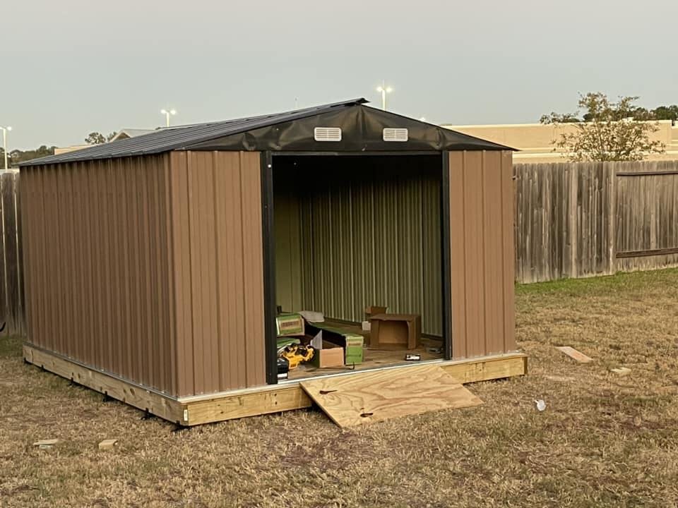 10x12 Metal Storage Shed | Built Tough and Fire-Resistant, Gray