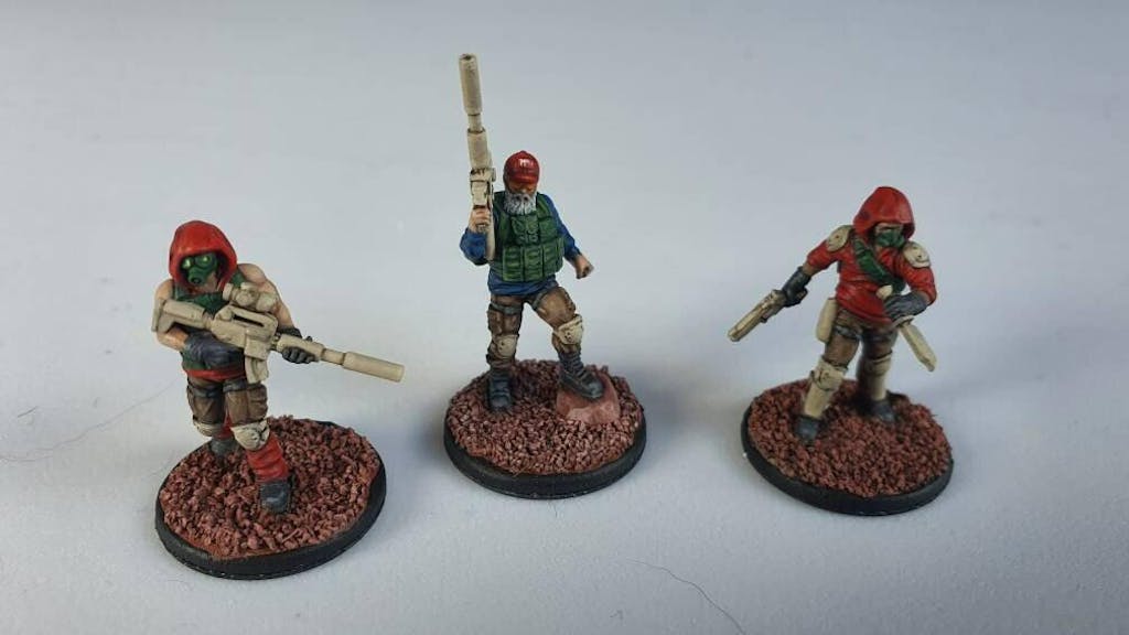 Wasteland Survivors Trio Post Apocalyptic Miniature for Zona Alfa