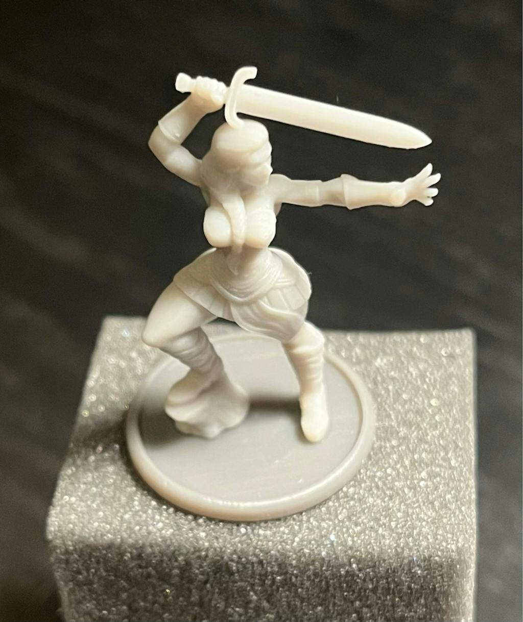 Barbarian Sexy Pinup 3d Printed Minifigures For Fantasy Miniature Tabl