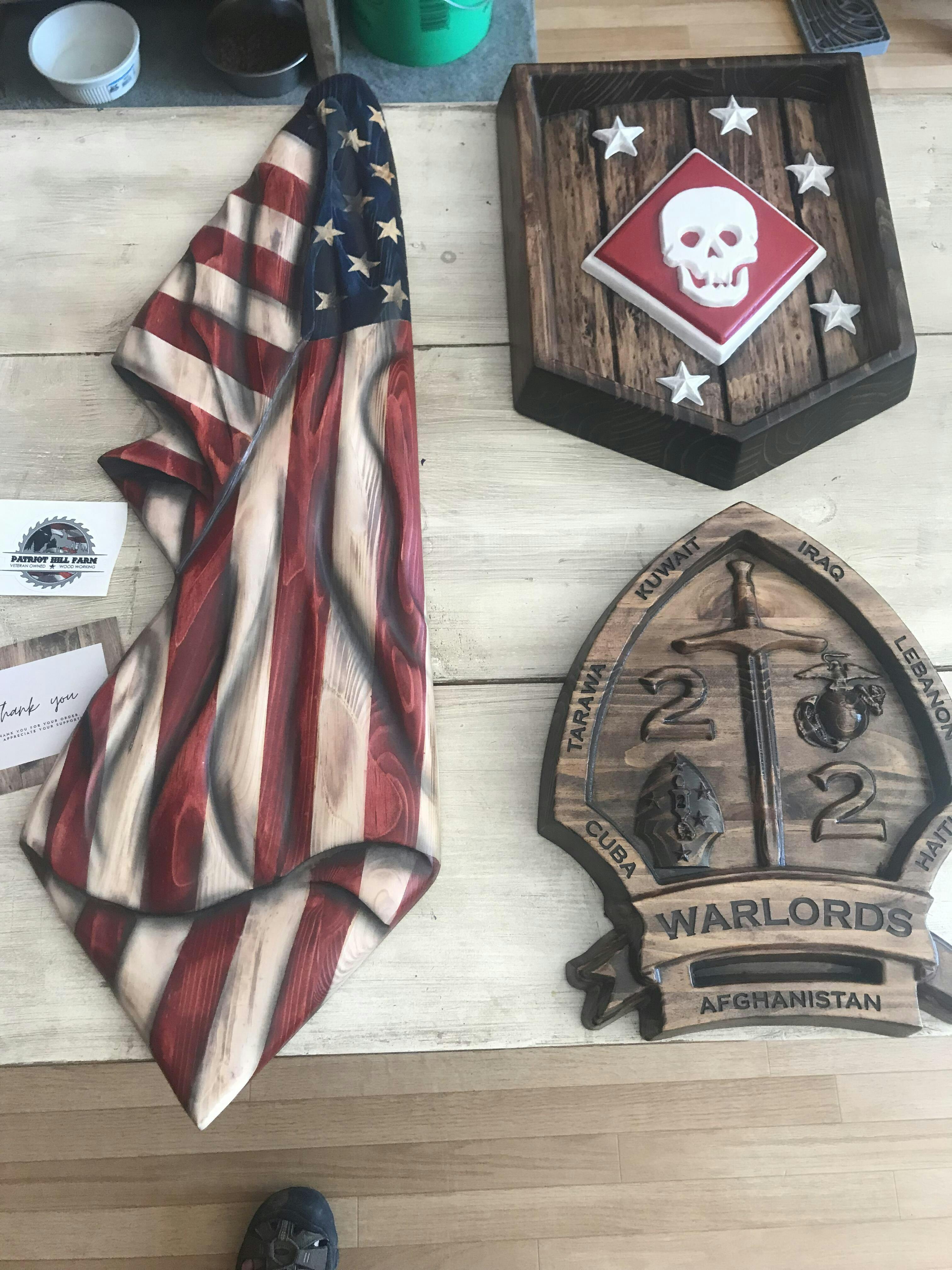 33" Draped Flags Patriot Hill Flags