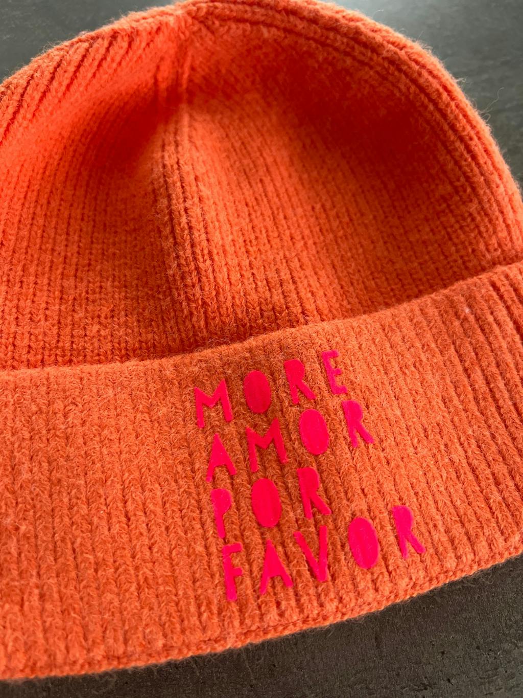 Flock-Patch - more amor *iron-on*