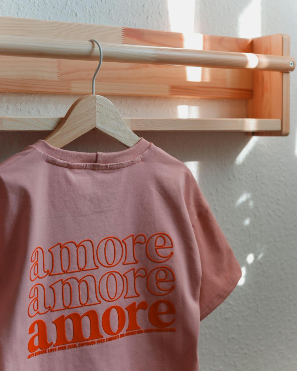 *whatevaloves EDITION* XXL Flock-Patch - amore - rot *iron-on*