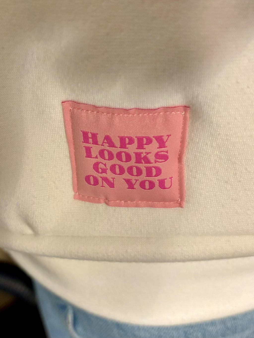 Weblabel - happy looks good on you