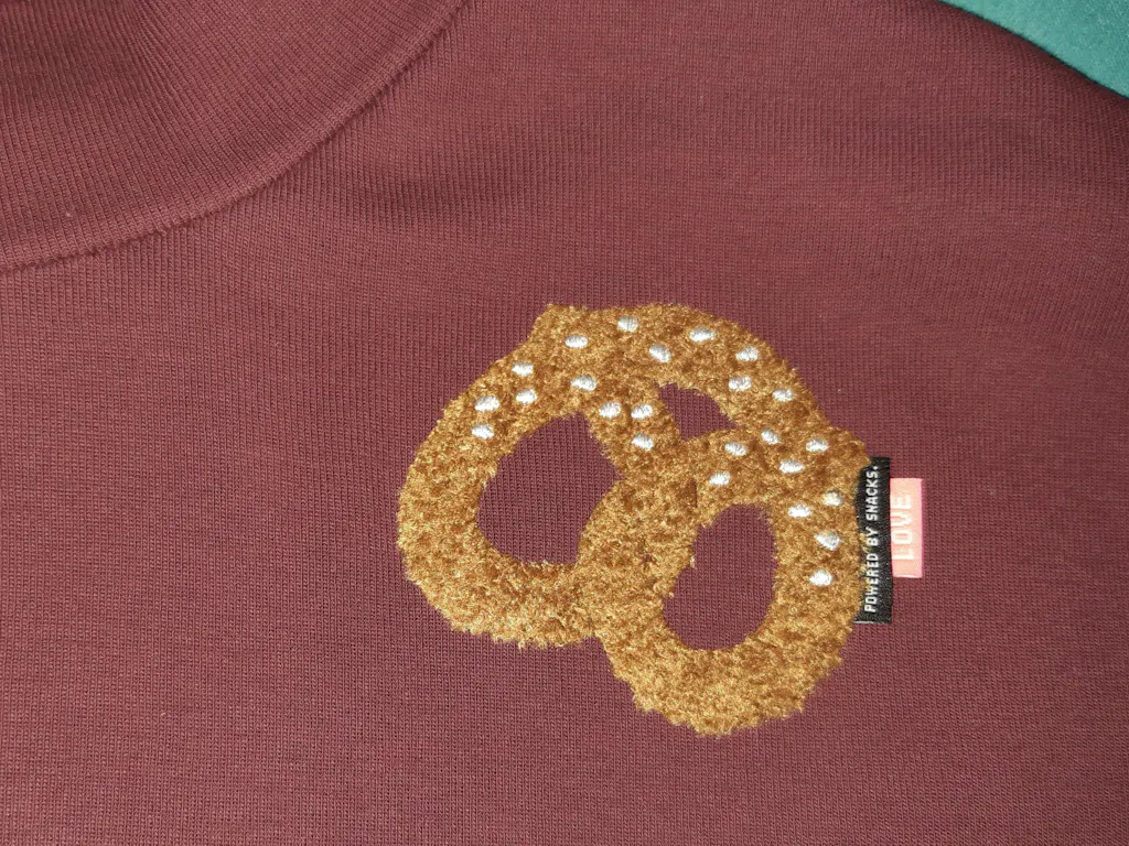 Teddy-Patch - Brezel *iron-on*