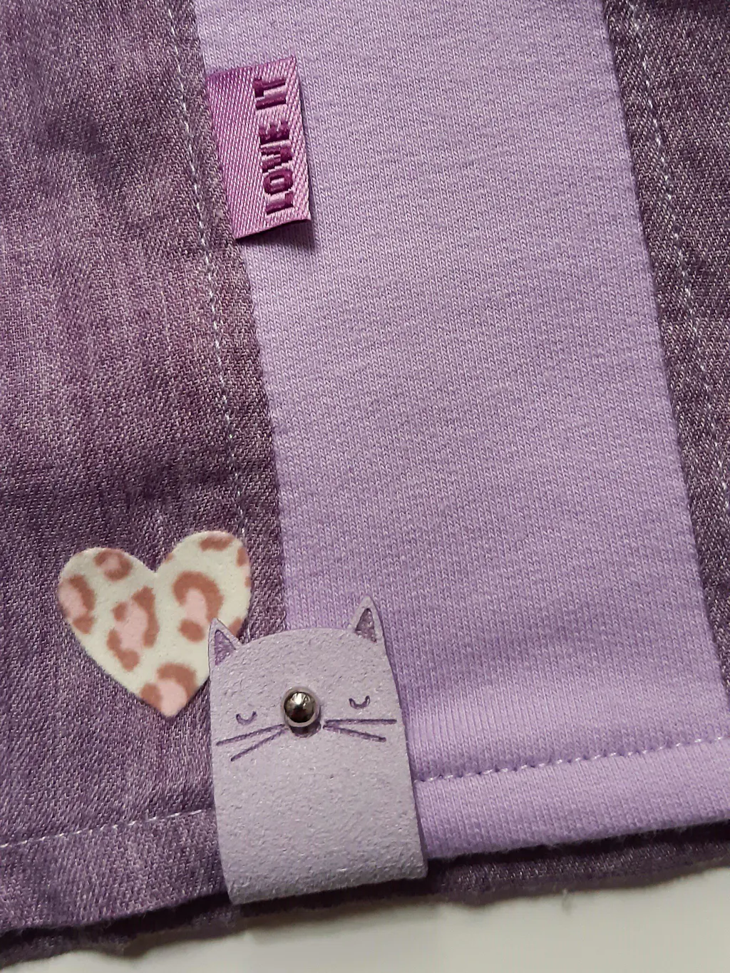 *LIMITIERT* Flock-Patch - Herz -Leo- *iron-on*