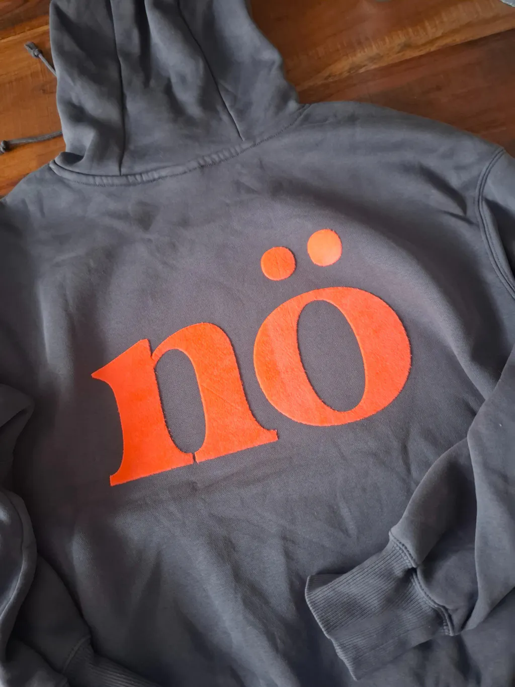 XXL Teddy-Patch - nö - NEONCORAL *iron-on*